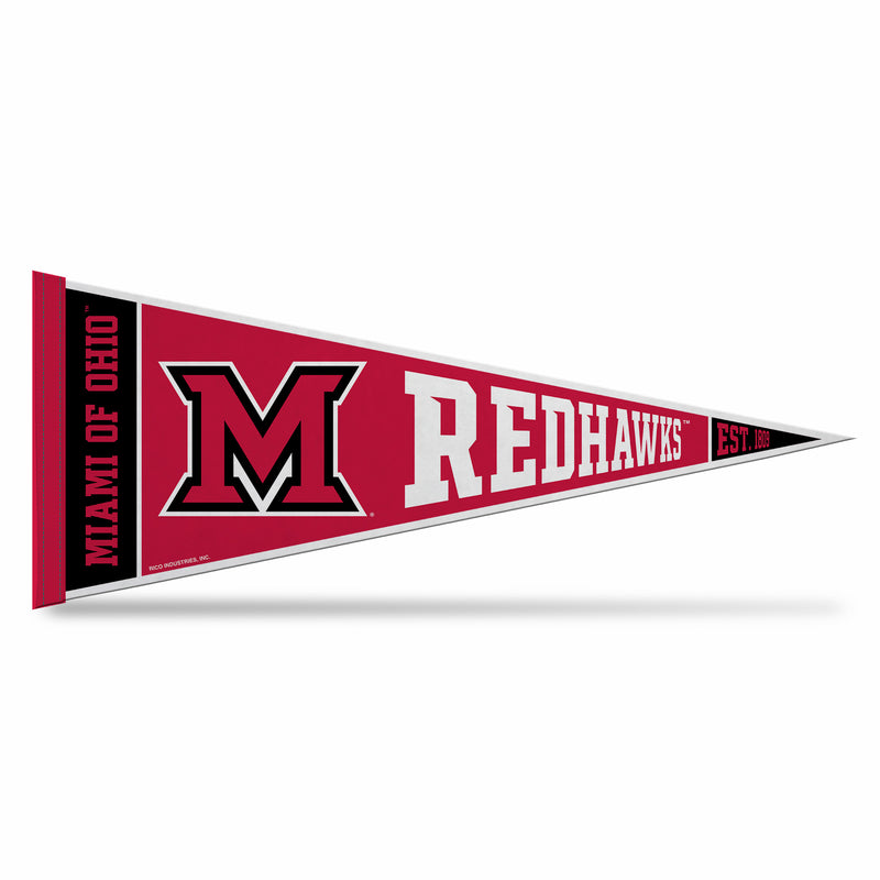 Miami of Ohio Redhawks Rally Soft Felt Pennant (12x30")