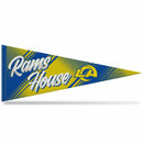 Los Angeles Rams Team Slogan Design 12x30 Soft Felt Pennant