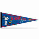 Kansas Jayhawks Peanuts Game Day Soft Felt Pennant