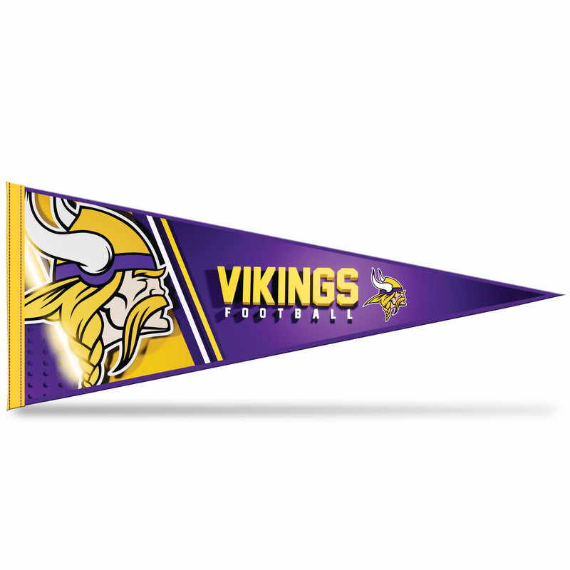 NFL Rico Industries Minnesota Vikings 12" x 30" Soft Felt Pennant - EZ to Hang