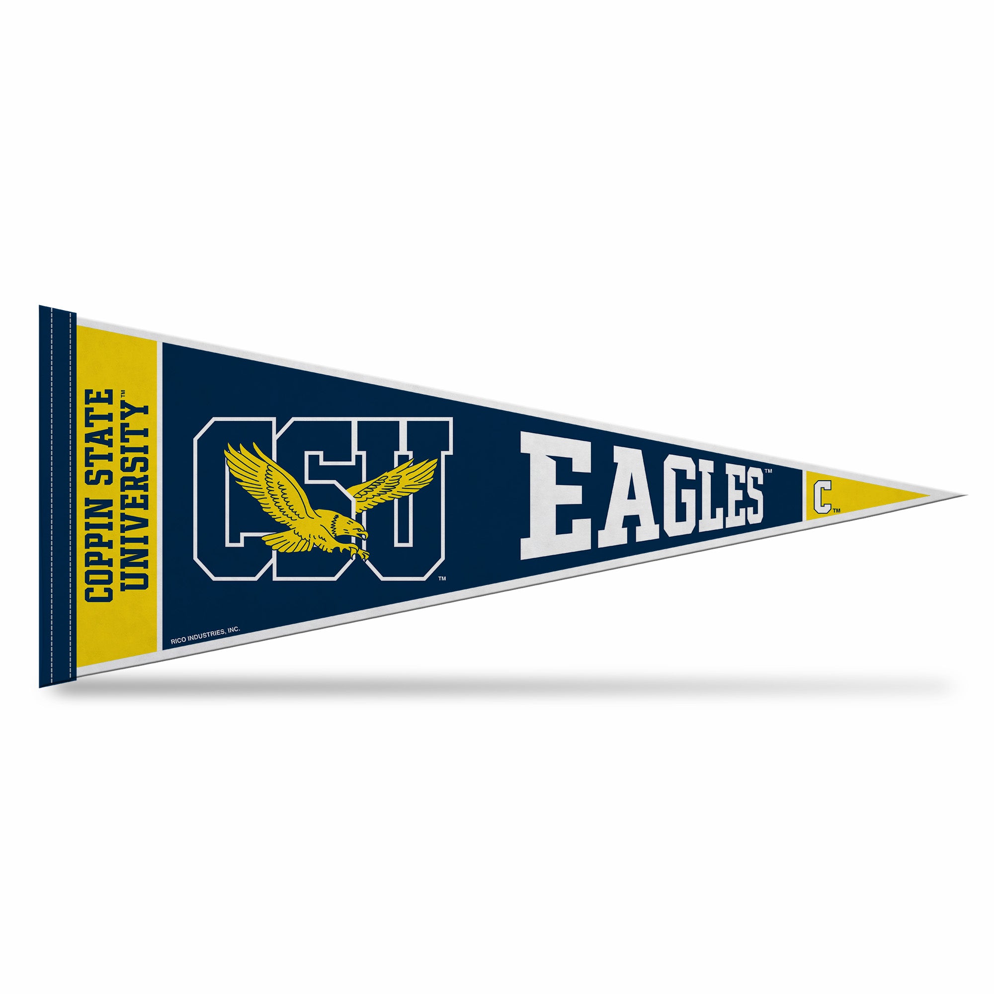 Pennone In Feltro Coppin State Eagles 12x30, Bandiera Universitaria NCAA, Blu