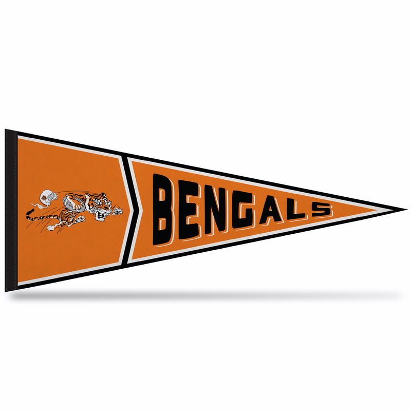 Bengals Retro Design Soft Felt Carded Pennant (12" X 30")