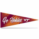 Virginia Tech Team Slogan Soft Felt 12X30 Pennant - Go Hokies
