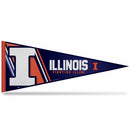 Illinois University Soft Felt 12" X 30" Pennant With Header Card