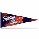 Illinois University Team Slogan Soft Felt 12X30 Pennant - Fighting Illini