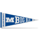 Millikin Big Blue Rally Design Soft Felt Carded Pennant (12" X 30")