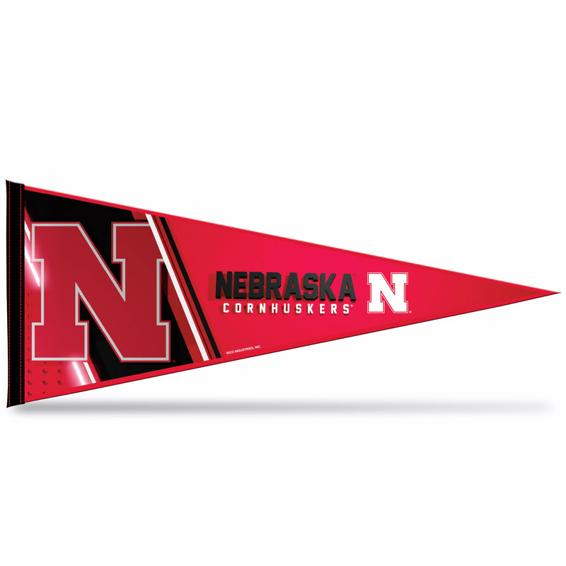 NCAA Rico Industries Nebraska Cornhuskers 12" x 30" Soft Felt Pennant - EZ to Hang