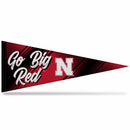 Nebraska University Team Slogan Soft Felt 12X30 Pennant - Go Big Red