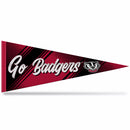 Wisconsin University Team Slogan Soft Felt 12X30 Pennant