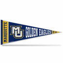 Marquette University Rally Design Soft Felt 12" X 30" Pennant With Header Card