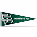 Wisconsin-Green Bay, University Of Soft Felt 12" X 30" Pennant With Header Card