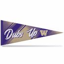 Washington University Team Slogan Soft Felt 12X30 Pennant - Dubs Up