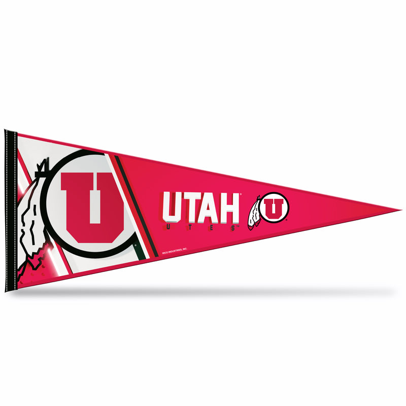 Utah University Soft Felt Pennant (12X30" - Carded)