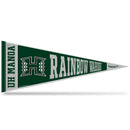 Hawaii Rainbow Warriors Rally Design Soft Felt Carded Pennant (12" X 30")