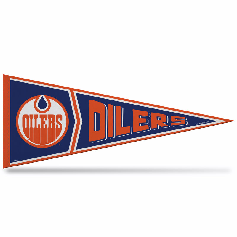 Oilers Retro Design Soft Felt Carded Pennant (12" X 30")