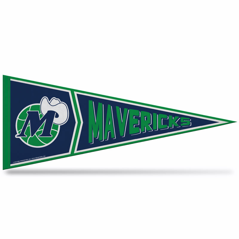 Mavericks Retro Design Soft Felt Carded Pennant (12" X 30")