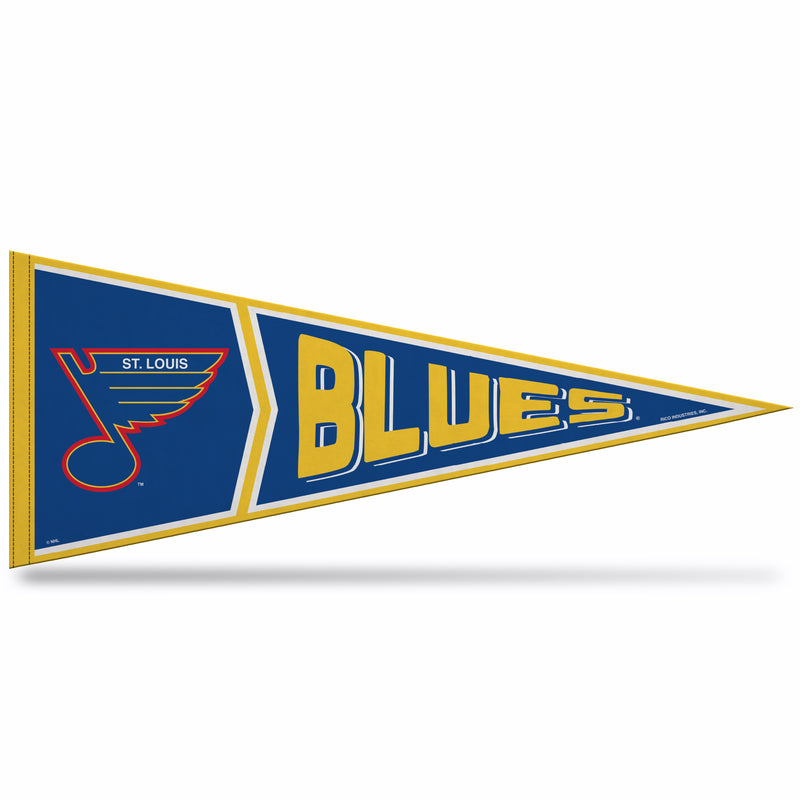 Blues Retro Design Soft Felt Carded Pennant (12" X 30")