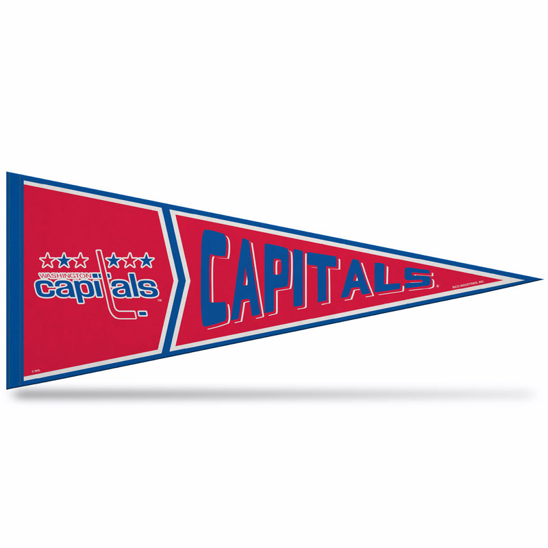 Capitals Retro Design Soft Felt Carded Pennant (12" X 30")