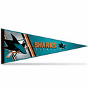 Sharks Soft Felt 12" X 30" Pennant With Header Card