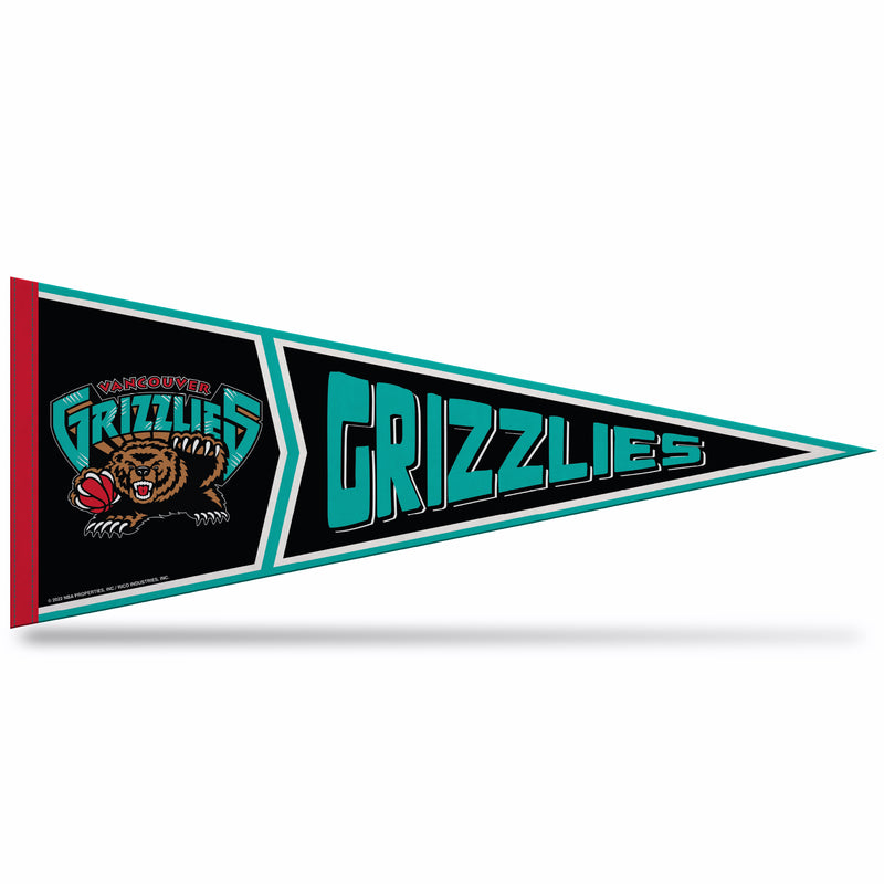Grizzlies Retro Design Soft Felt Carded Pennant (12" X 30")