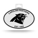 Panthers - CR Black And White Oval Sticker