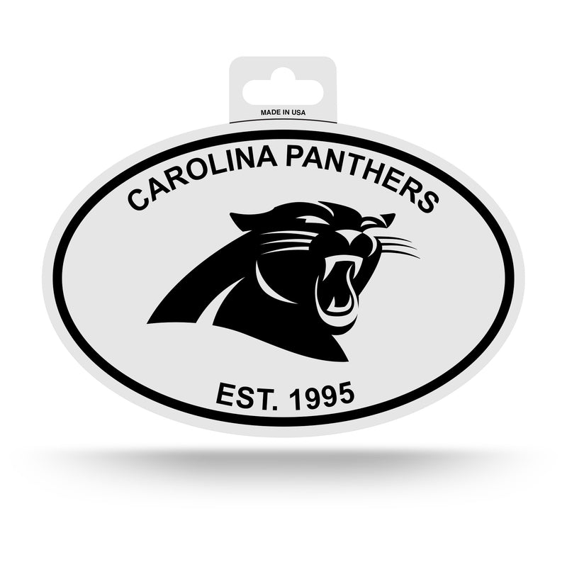 Panthers - CR Black And White Oval Sticker