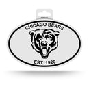 Bears Black And White Oval Sticker
