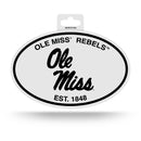 Mississippi University Black And White Oval Sticker