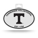 Tennessee Black And White Oval Sticker