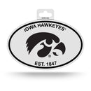 Eagles Black And White Oval Sticker