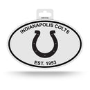 Colts Black And White Oval Sticker