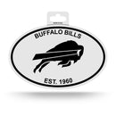 Bills Black And White Oval Sticker