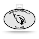 Cardinals - AZ Black And White Oval Sticker
