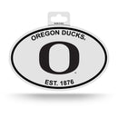 Oregon Black And White Oval Sticker