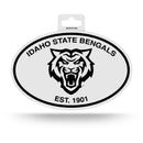 Idaho State Bengals Black and White Oval Sticker