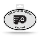 Flyers Black And White Oval Sticker