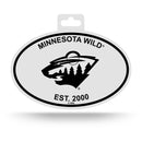 Wild Black And White Oval Sticker