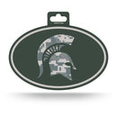 Michigan State Full Color Memorial Day Oval Sticker