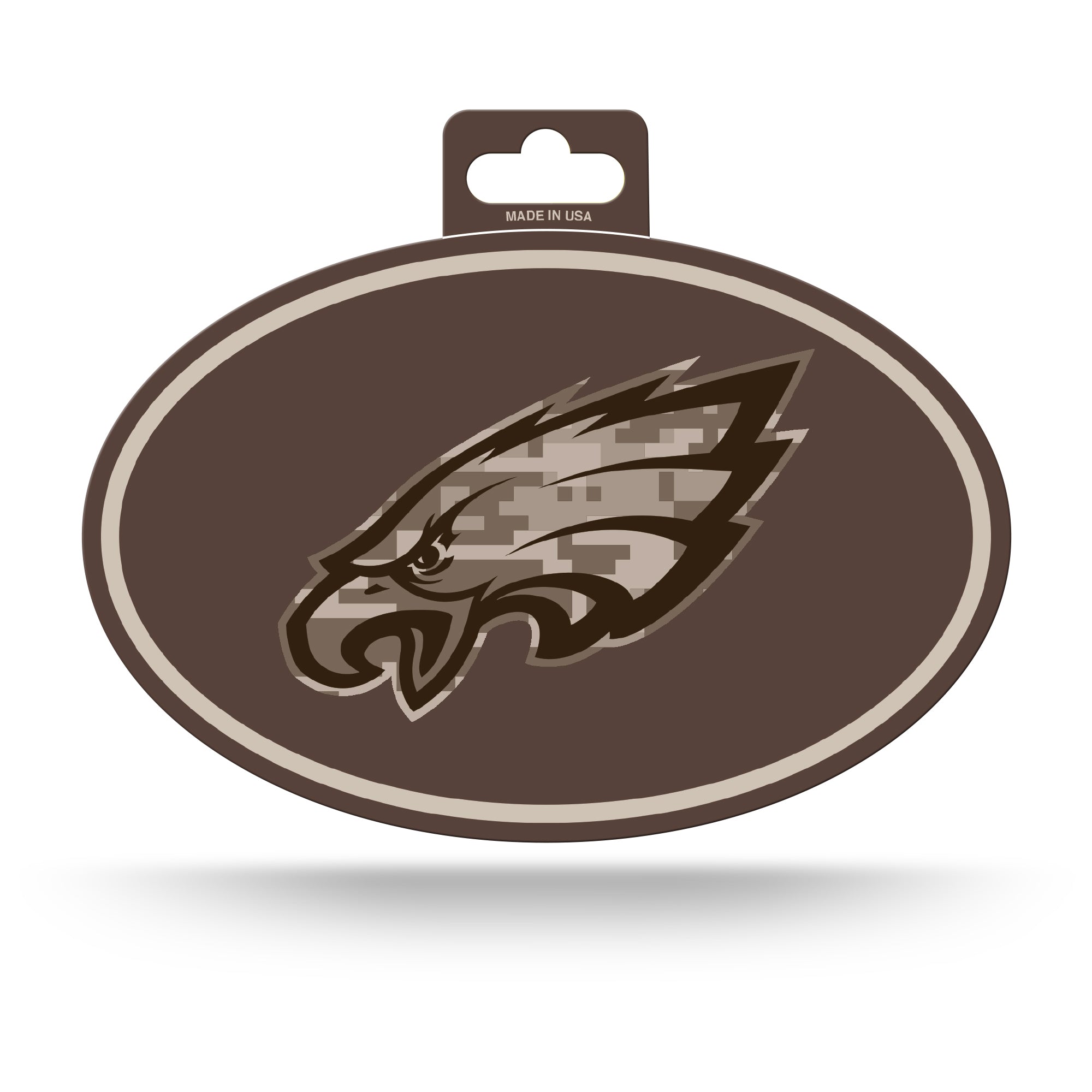 Eagles Full Color Memorial Day Oval Sticker - 1St Design