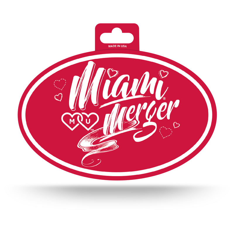 Miami Of Ohio - Miami Merger - Full Color Oval Sticker