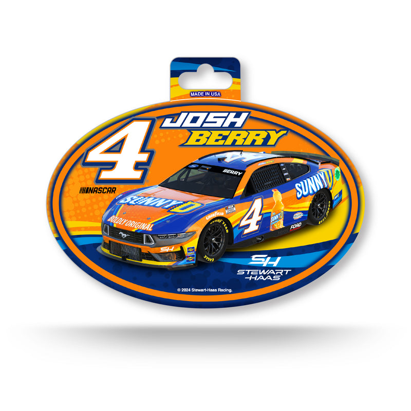 Josh Berry No. 4 Full Color Oval Decal