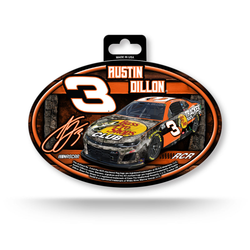 Austin Dillon No. 3 Full Color Oval Decal