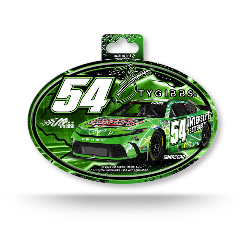 Ty Gibbs No. 54 Full Color Oval Decal