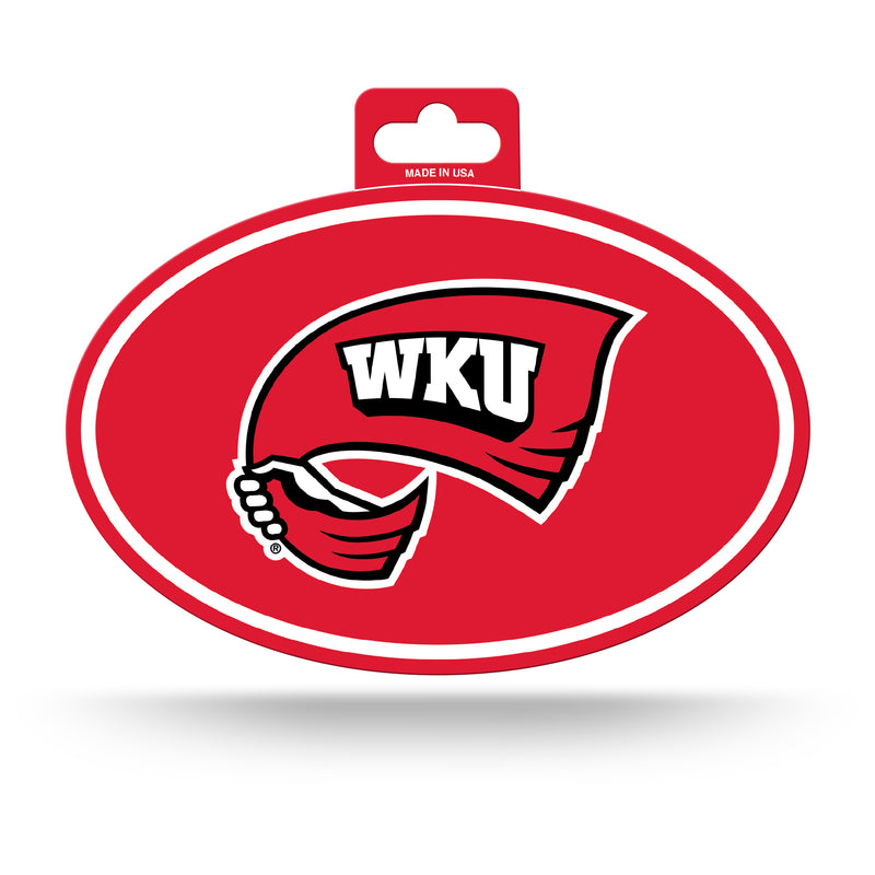 Western Kentucky Full Color Oval Sticker