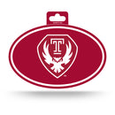 Temple Owls Full Color Oval Sticker