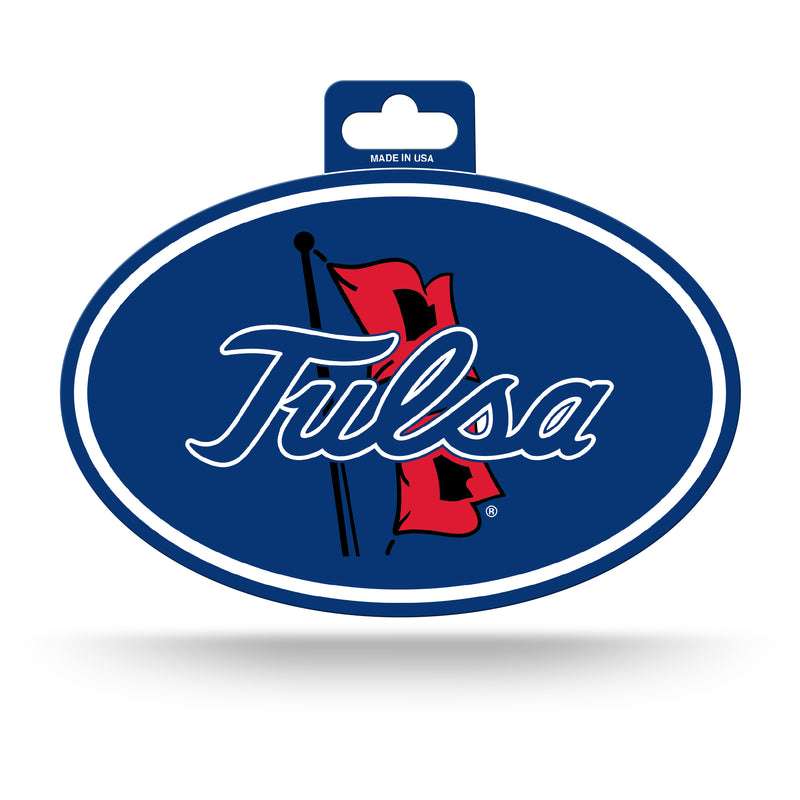 Tulsa University Full Color Oval Sticker