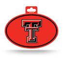 Texas Tech Full Color Oval Sticker