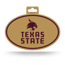 Texas State Full Color Oval Sticker