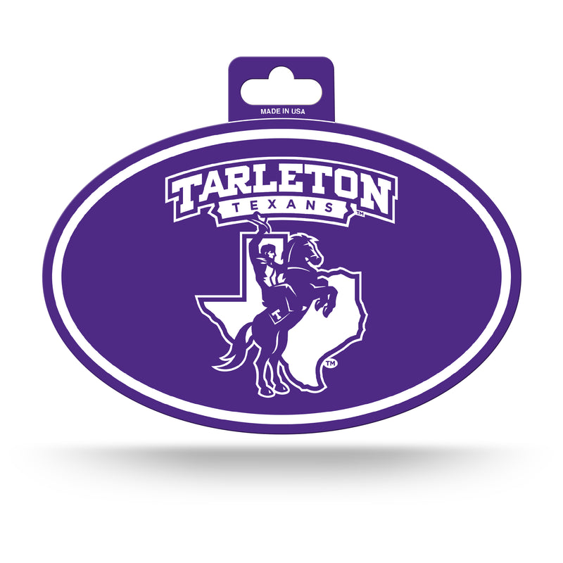 Tarleton State Full Color Oval Sticker