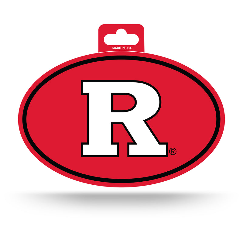 Rutgers Full Color Oval Sticker